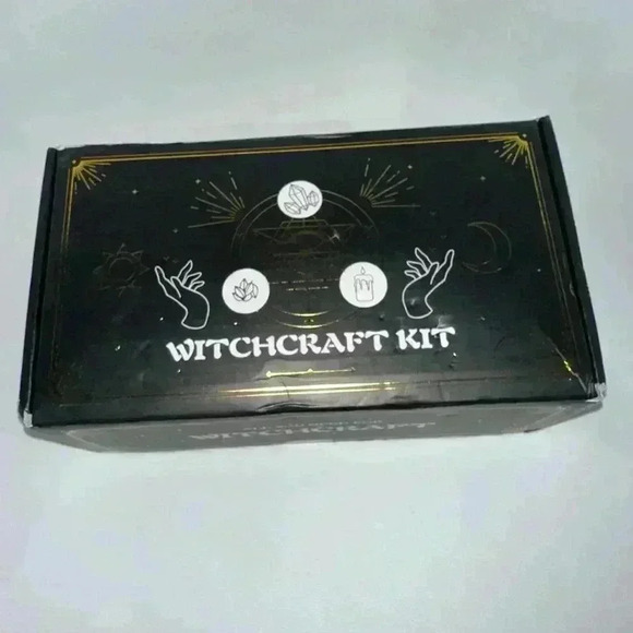 Witchcraft Kit Supplies Set Black Gold Open Box! Halloween Wicca - Picture 13 of 16